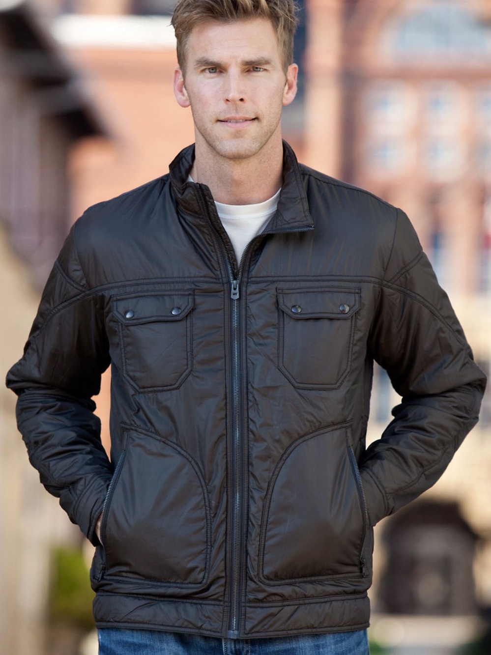 Kuhl Men's Revolt Jacket Moto
Lightweight PrimaLoft Recycled
Pertex Size large